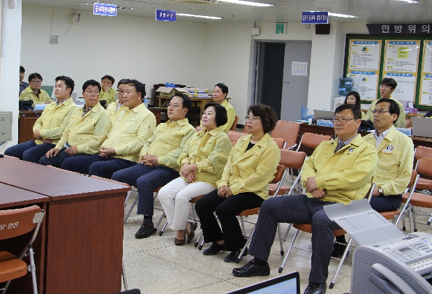 을지태극연습 종합상황실 격려 방문