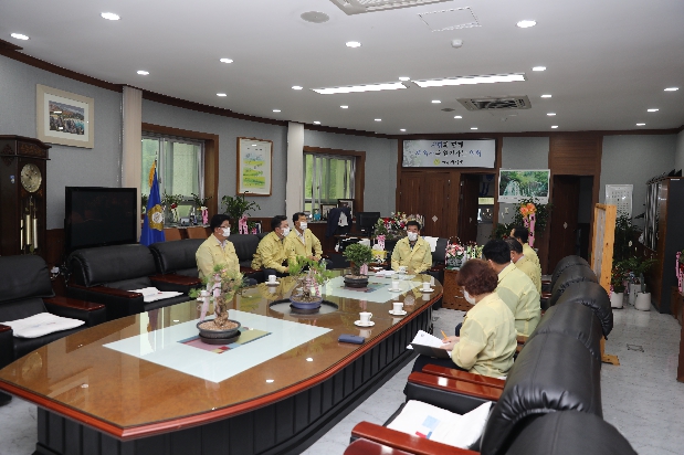 후반기 의장단, 코로나19관련 담당부서 긴급회의