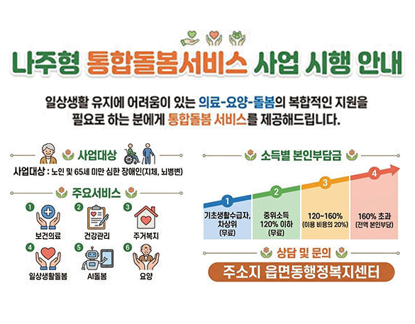 나주형 통합돌봄사업 안내
